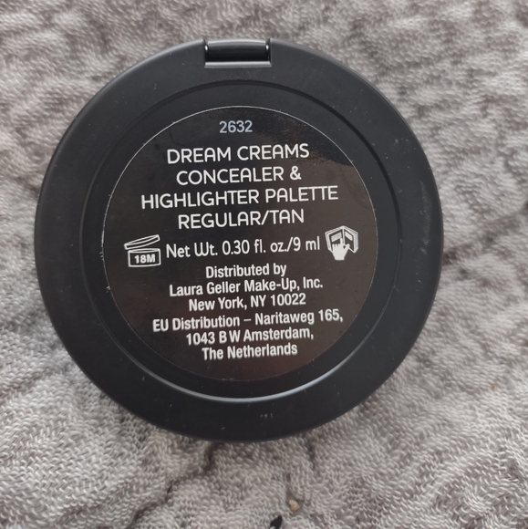 𝅺NWT Laura Geller Dream Creams Concealer & Highlighter Palette Regular/Tan - Picture 3 of 3